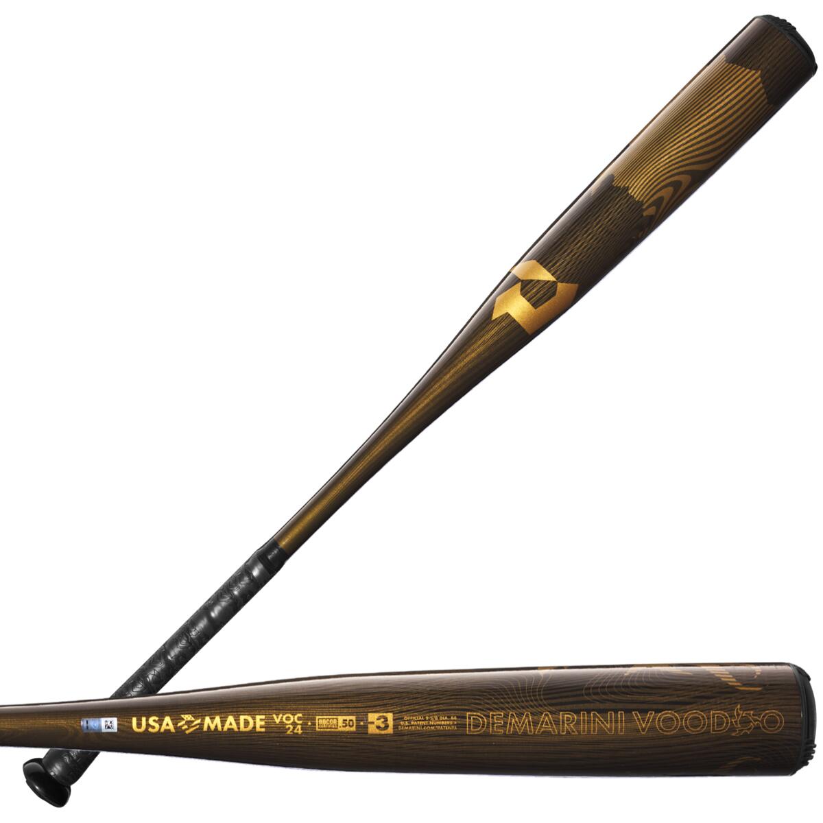 DeMarini Voodoo One Gold -3 BBCOR Baseball Bat WBD2461010 | SPC Sports