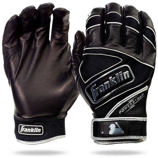 Franklin MLB Powerstrap Chrome Adult Baseball/Softball Batting Gloves