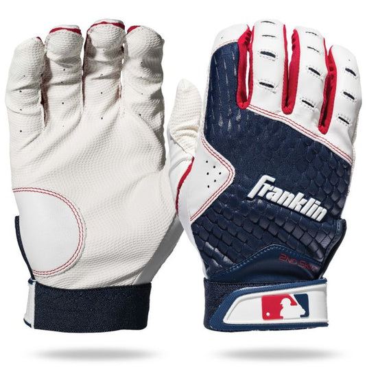 Franklin MLB 2nd-Skinz Youth baseball/Softball Batting Gloves