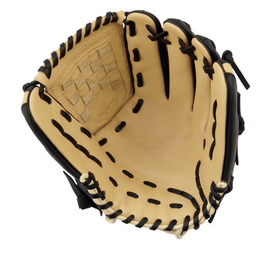 2025 Mizuno Franchise 12" Pitcher/Infielder's Baseball Glove GFN1200B5 with full-grain leather, ParaShock Palm Pad, and HiLo Lacing for superior control and durability.