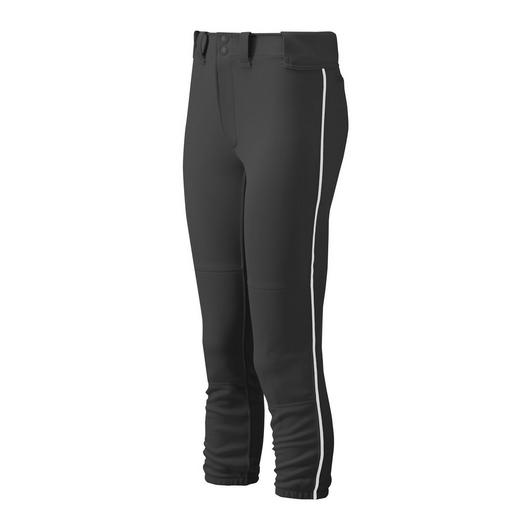 mizuno-girls-belted-piped-softball-pant-350963-black/white