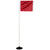 Champro-Corner-Flags-with-Rubber-Bases-A197RB-60-Inch-1-Inch-Pole-Baseball-Softball-Foul-Line-Marker-Front-View