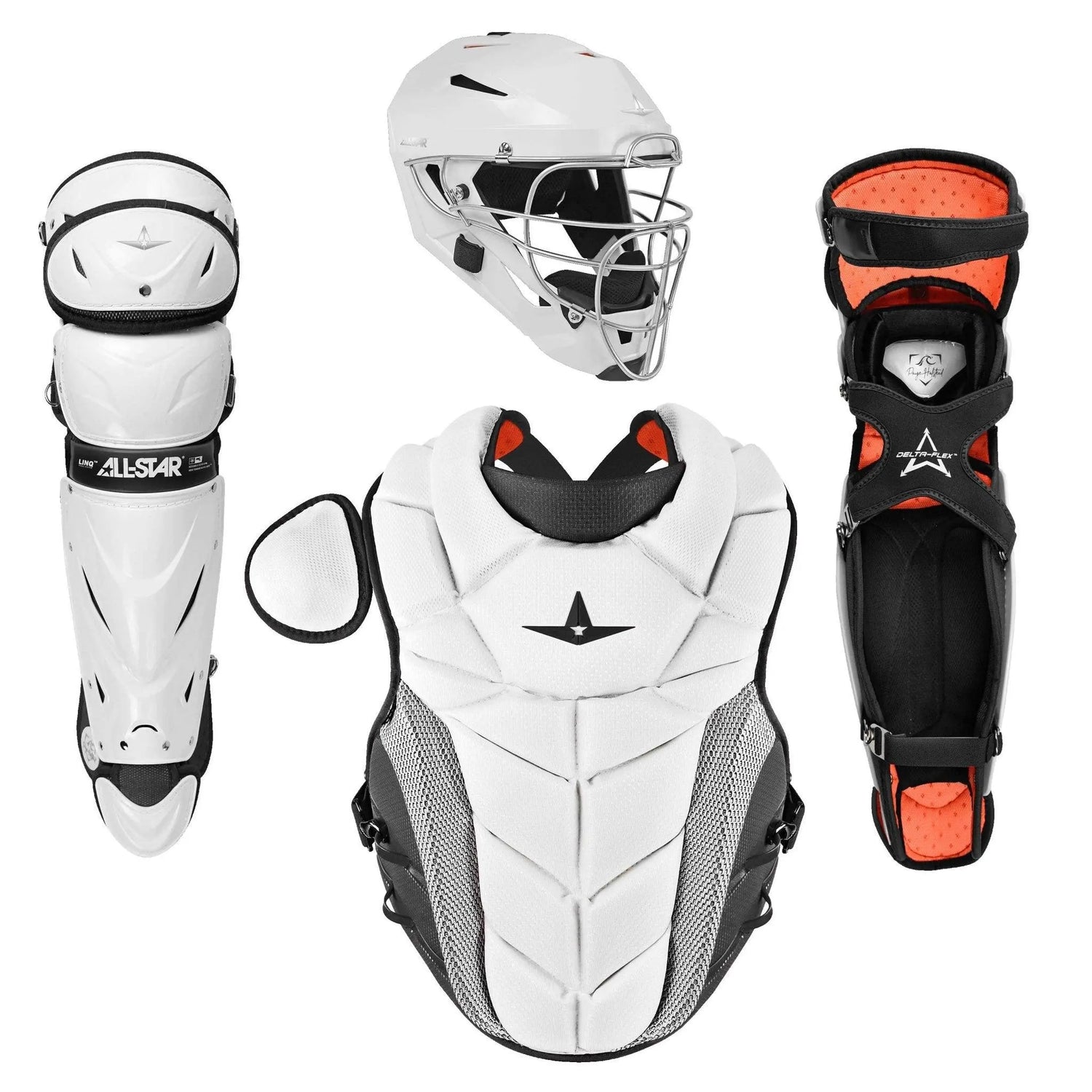 catcher gear All-Star PHX Fastpitch Catching Kit / Paige Halstead Inspired White