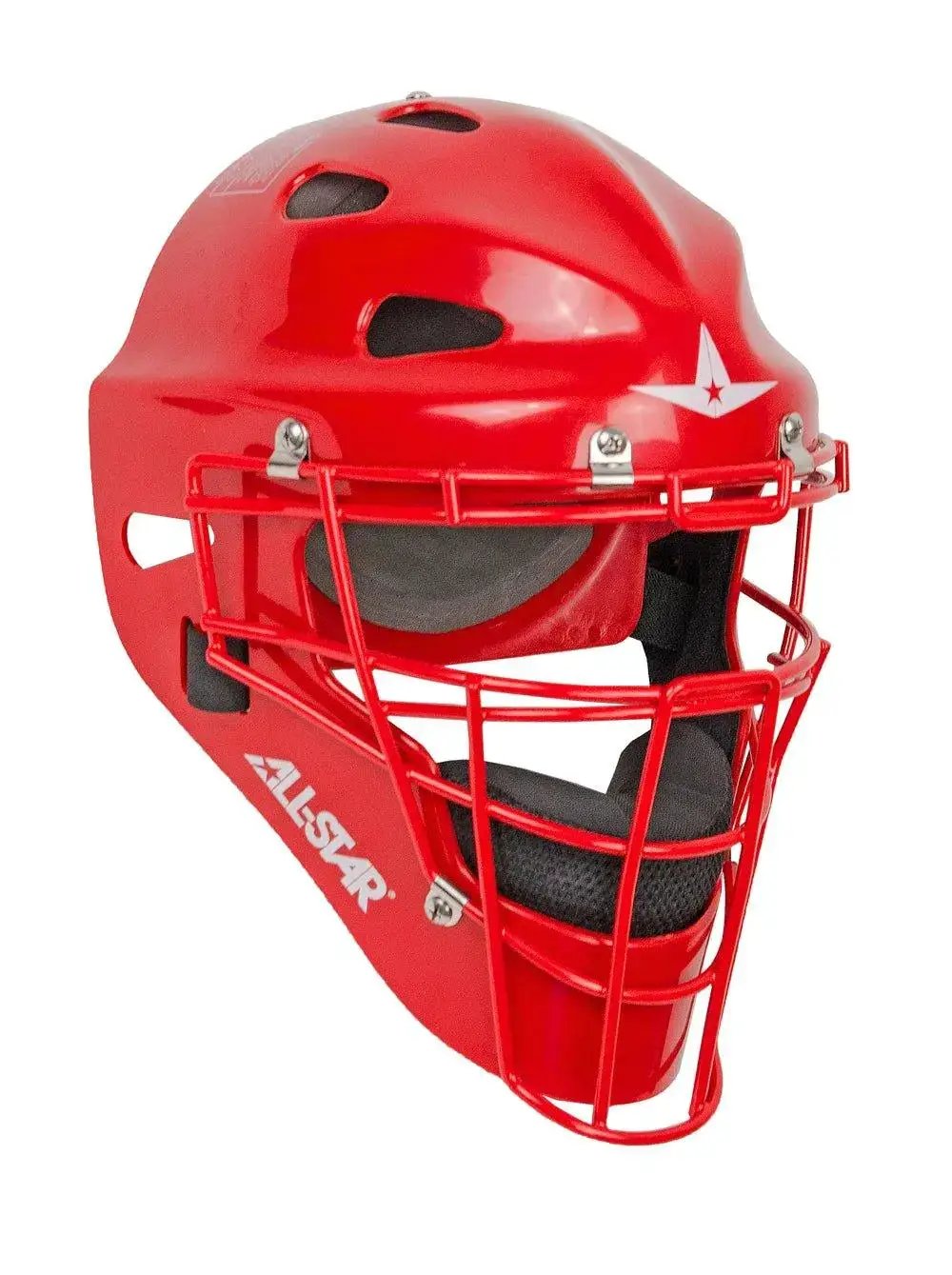 All Star Youth Player Series Catchers Helmet, Scarlet