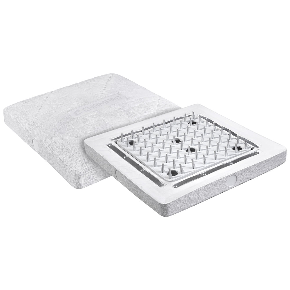 Champro-Turf-Style-15-Inch-Molded-Base-Set-B001TW-White-Baseball-Softball-Turf-Front-View