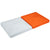 Champro-Molded-Double-First-Base-Set-B004M-White-Orange-Pro-Style-Baseball-Softball-Front-View