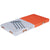 Champro-PVC-Quilted-Double-First-Base-B017-28x14x2-White-Orange-Baseball-Softball-Front-View