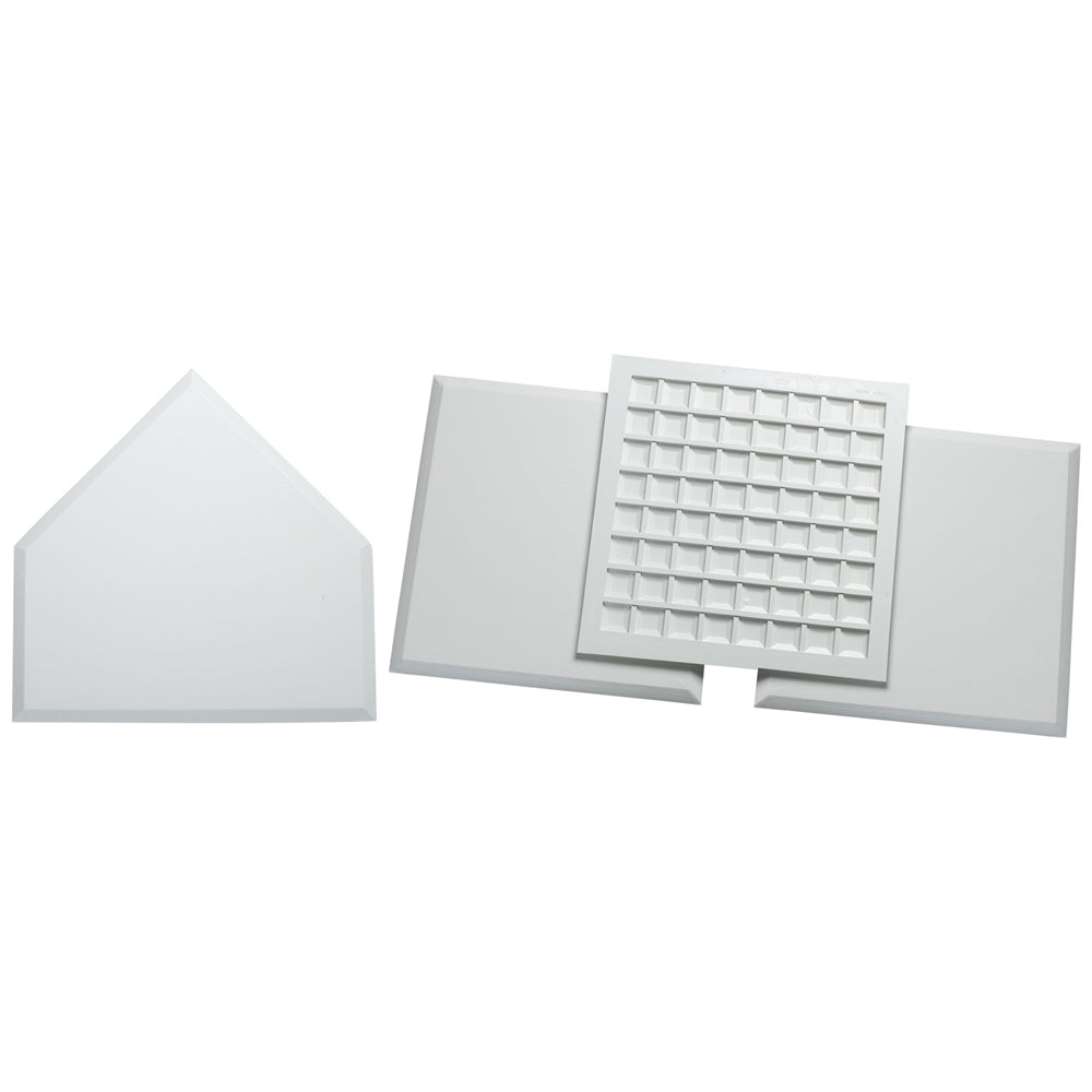 Champro-Waffle-Bottom-4-Base-Set-B026B-Baseball-Softball-Indoor-Outdoor-White-Front-View