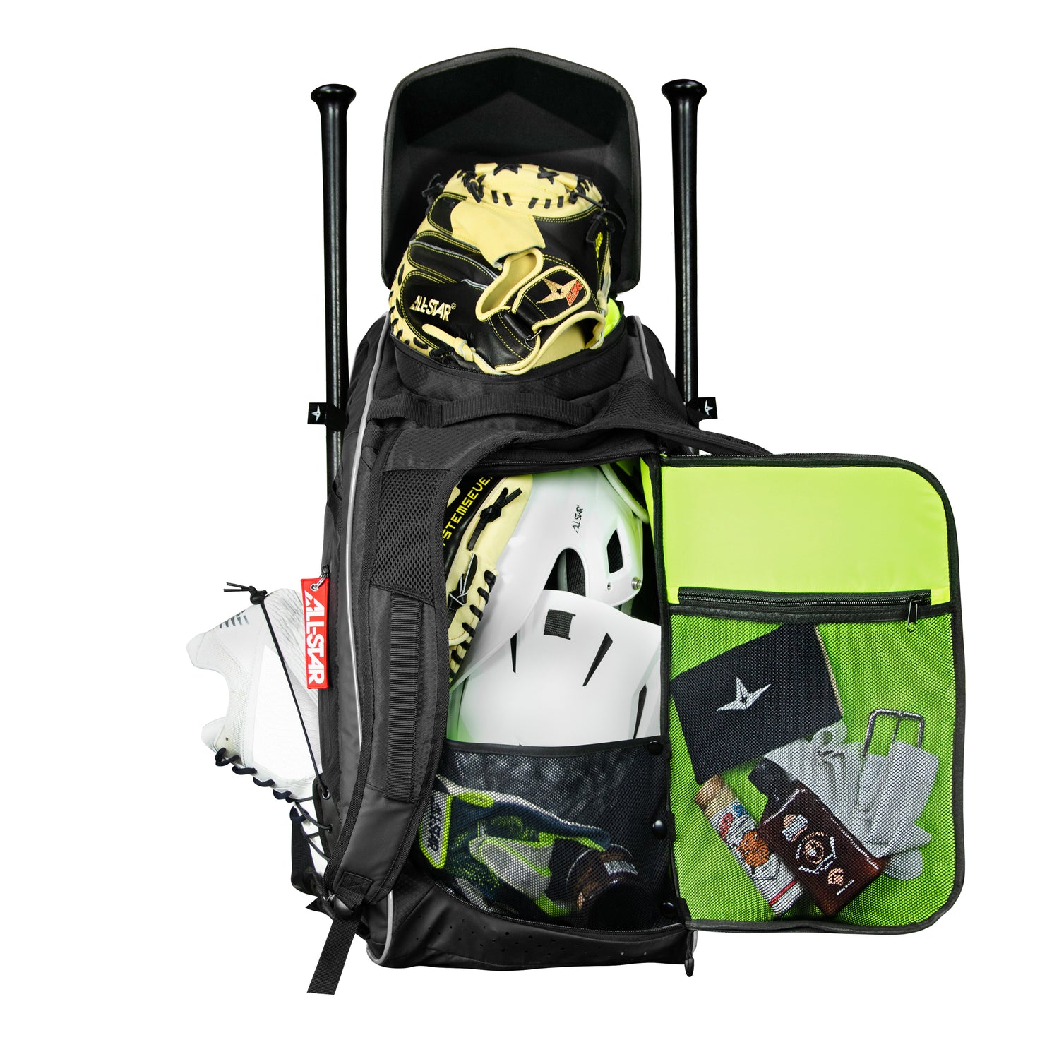 All - Star MVP Pro Baseball/Softball Catcher's Bat/Equipment Backpack BBCBP - SPC SportsBBCBP - BlackSPC