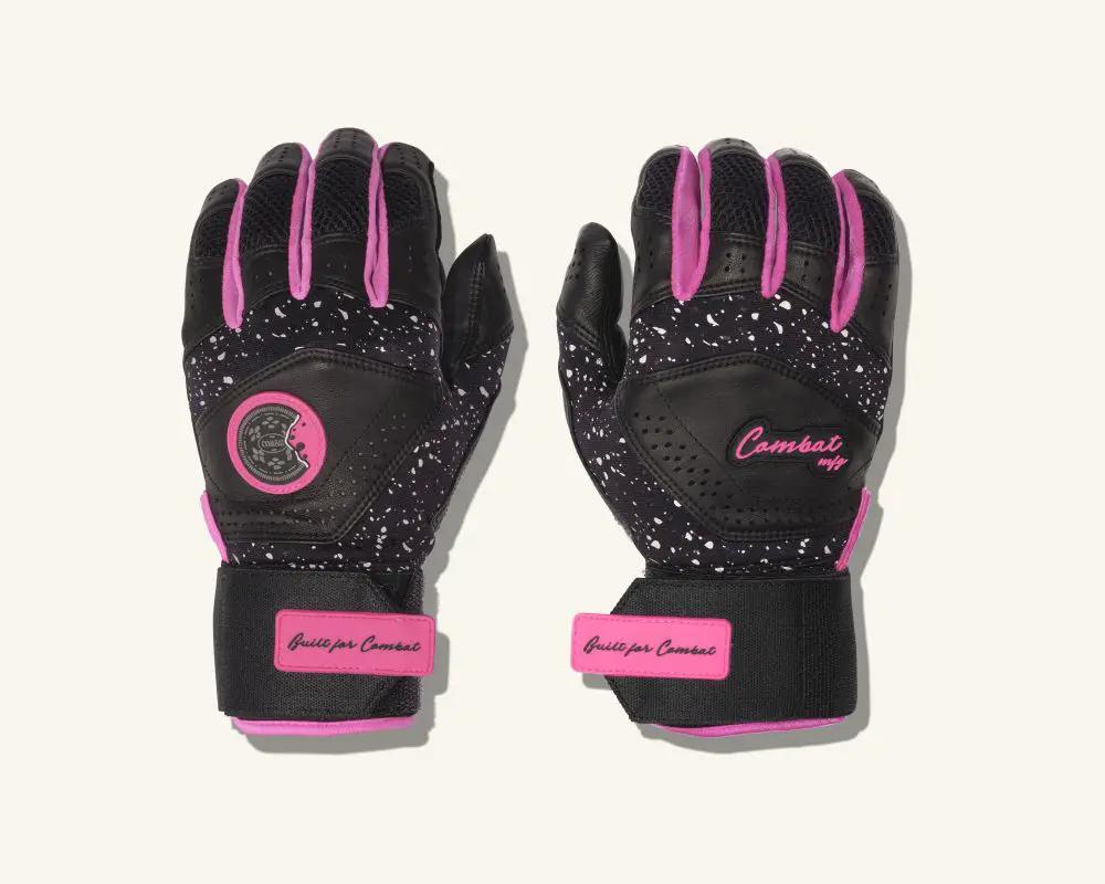 combat-mfg-bg2ls-cookiejar-black-pink-long-strap-batting-gloves-front-back-pair
