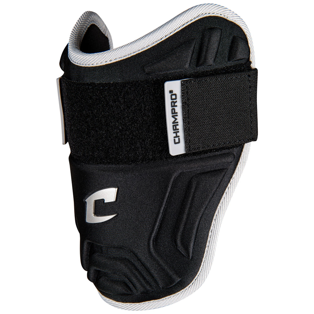 Champro-Batters-Protective-Elbow-Guard-BPEGAB-Adult-Black-Front-View