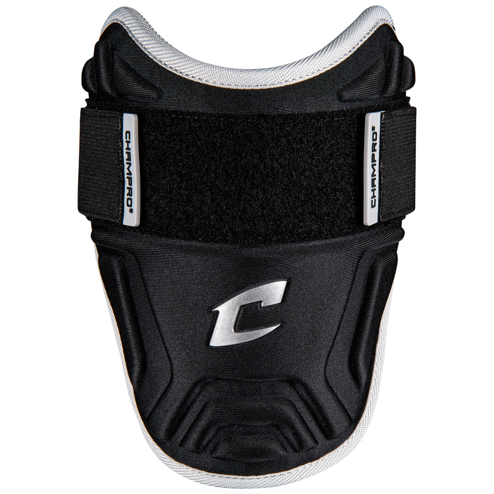 Champro-Batters-Protective-Elbow-Guard-BPEGYB-Youth-Black-Front-View