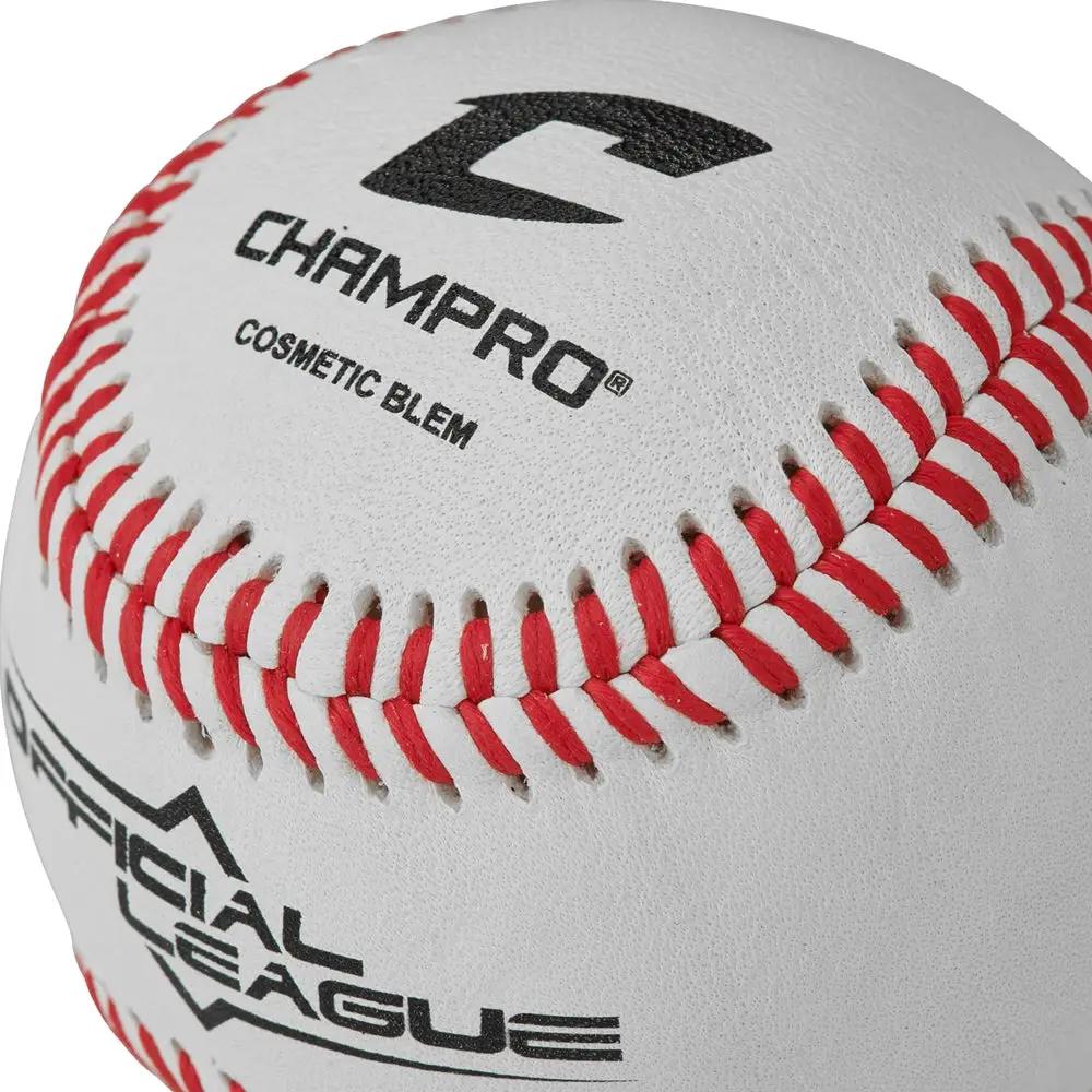 Champro-Official-League-Leather-Practice-Baseball-CBB-200D-Front-View