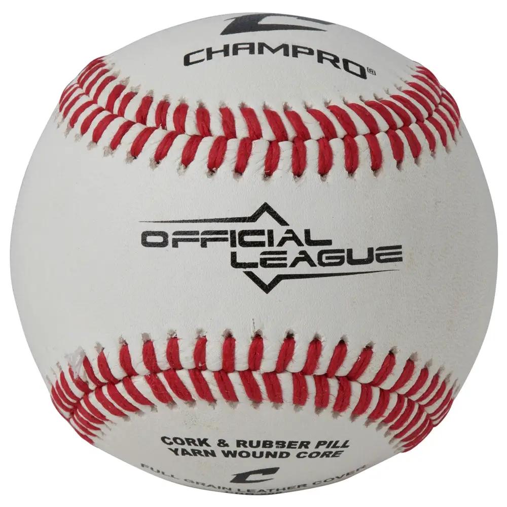 Champro-Official-League-Baseball-CBB-200-Full-Grain-Leather-High-School-Youth-Front-View