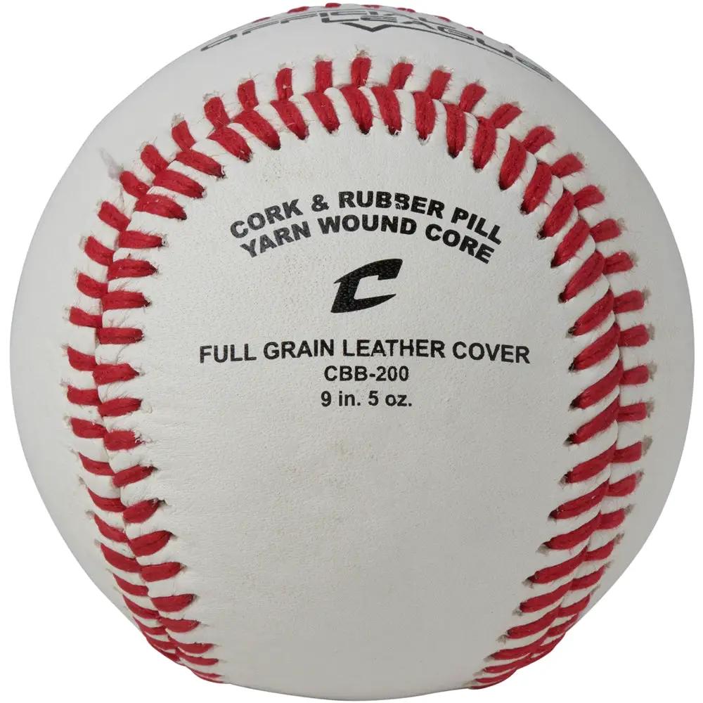 Champro-Official-League-Baseball-CBB-200-Full-Grain-Leather-High-School-Youth-Front-View