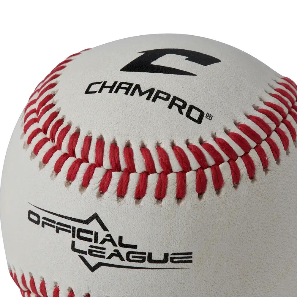 Champro-Official-League-Baseball-CBB-200-Full-Grain-Leather-High-School-Youth-Front-View
