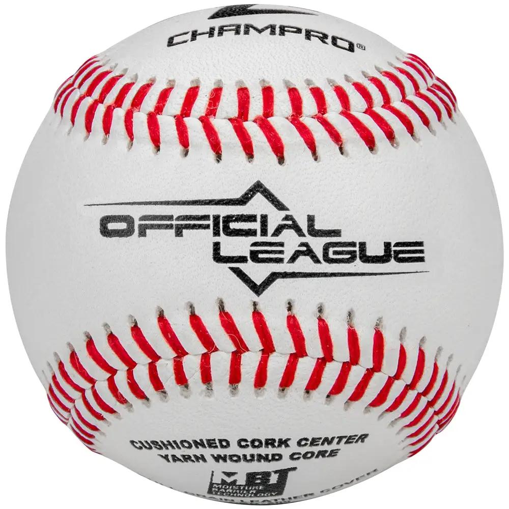 Champro-Official-League-Baseball-CBB-300-Full-Grain-Leather-High-School-Front-View