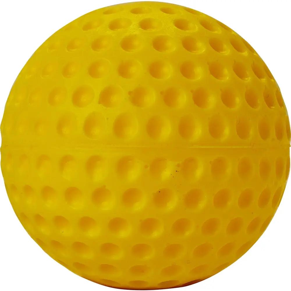 Champro-Dimple-Mold-Soft-Baseball-Gold-CBB-58-Jugs-Machine-Pitching-Practice-Front-View