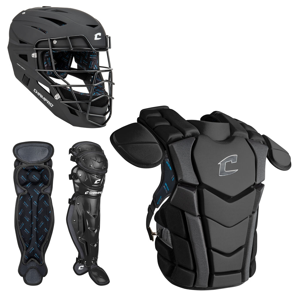 Champro-Optimus-Champion-Plus-Youth-Catchers-Kit-CBSN3Y-Black-Front-View