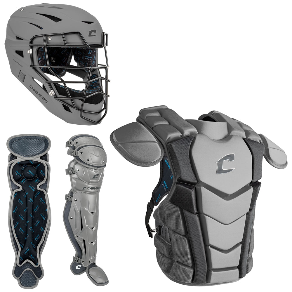 Champro-Optimus-Champion-Plus-Youth-Catchers-Kit-CBSN3Y-Light-Grey-Front-View