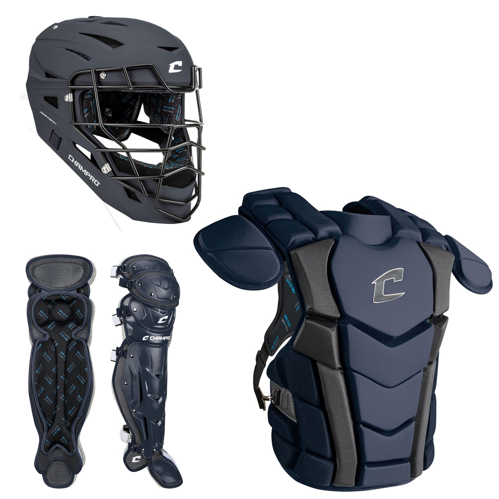 Champro-Optimus-Champion-Plus-Intermediate-Catchers-Kit-CBSN3I-Navy-Front-View