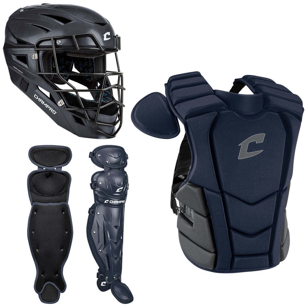 Champro-Optimus-Select-Plus-Intermediate-Catchers-Kit-CBSN4I-Navy-Front-View