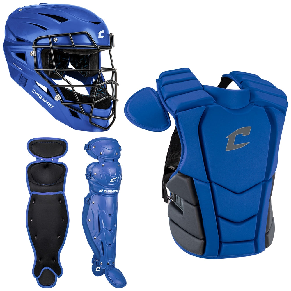 Champro-Optimus-Select-Plus-Junior-Catchers-Kit-CBSN4J-Royal-Front-View