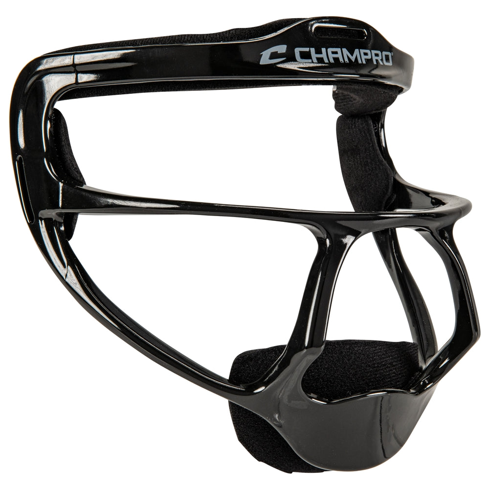 Champro-Pro-Elite-Grill-Softball-Youth-Fielders-Facemask-CM02Y-Black-Front-View