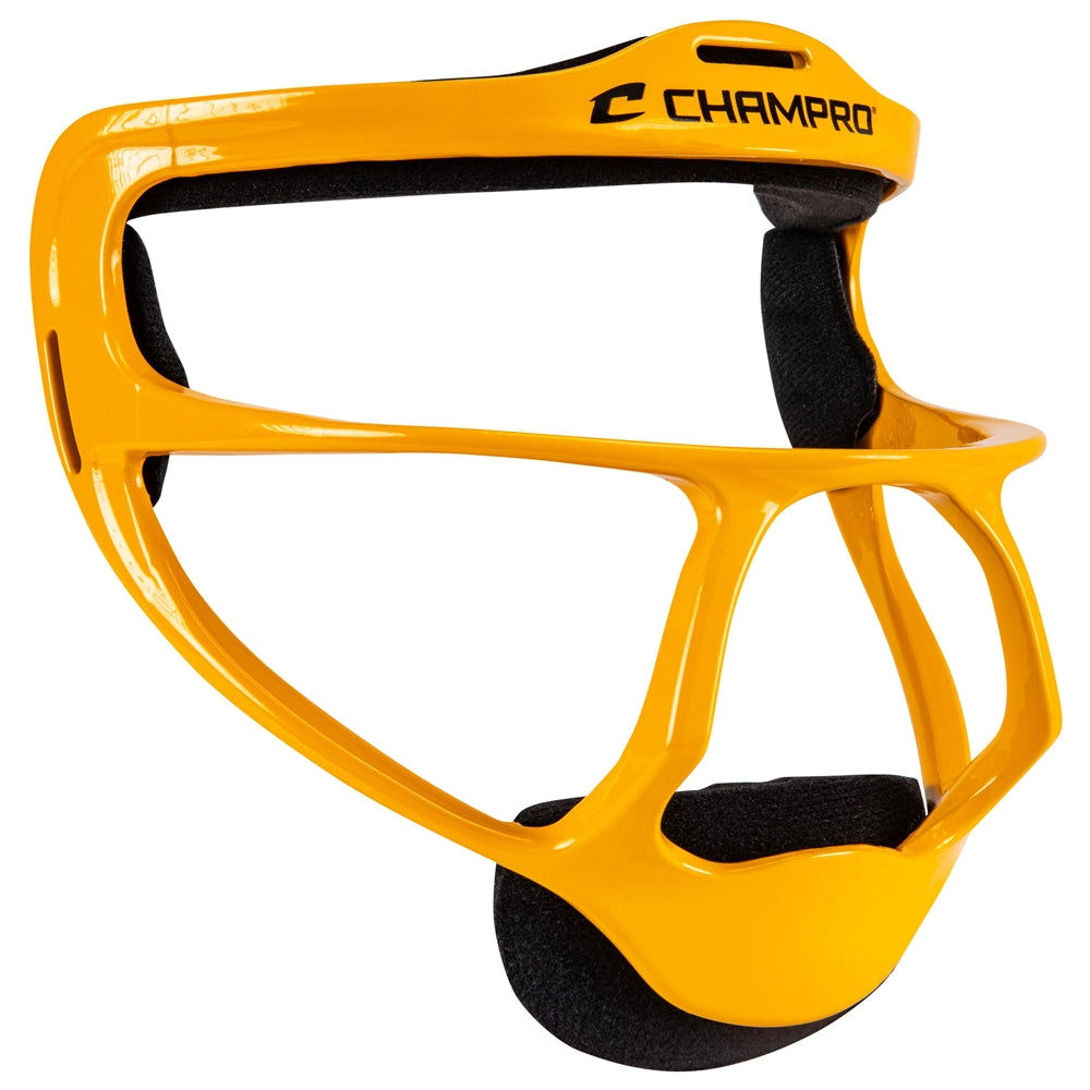 Champro-Pro-Elite-Grill-Softball-Fielders-Facemask-CM02-Gold-Front-View
