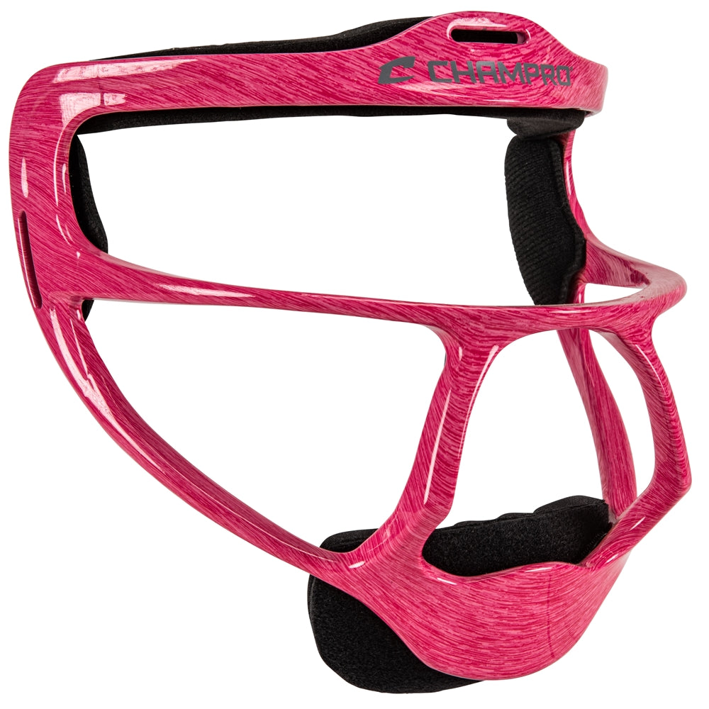 Champro-Pro-Elite-Grill-Softball-Fielders-Facemask-CM02-Heather-Pink-Front-View