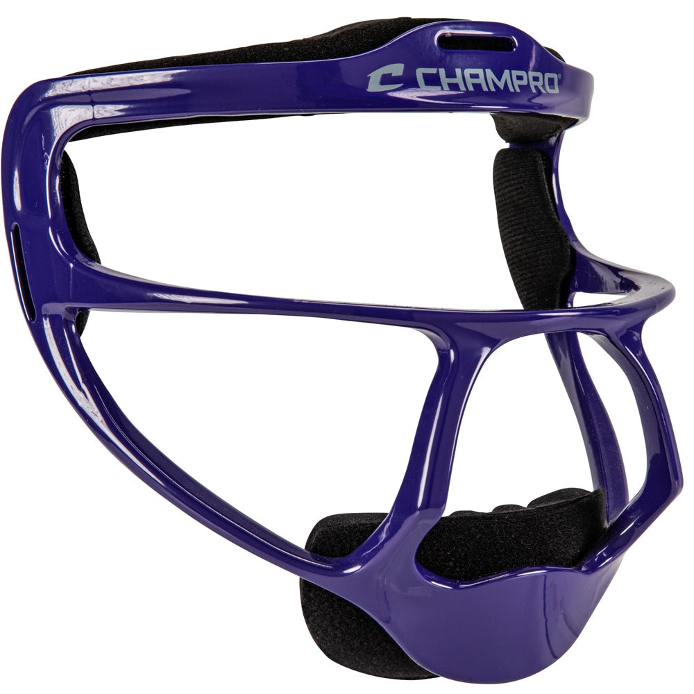 Champro-Pro-Elite-Grill-Softball-Youth-Fielders-Facemask-CM02Y-Purple-Front-View