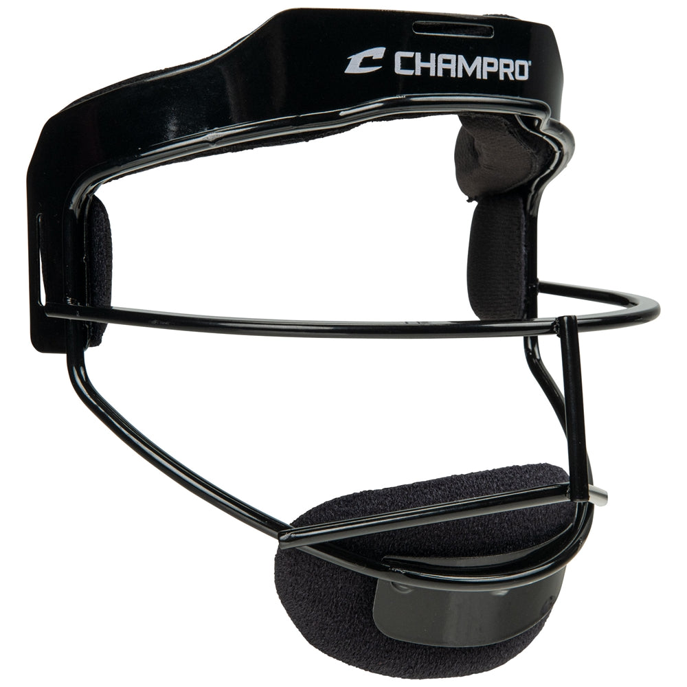 Champro-Sentry-Softball-Fielders-Facemask-CM03A-Black-Front-View