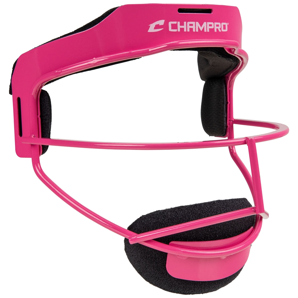 Champro-Sentry-Softball-Youth-Fielders-Facemask-CM03Y-Pink-Front-View