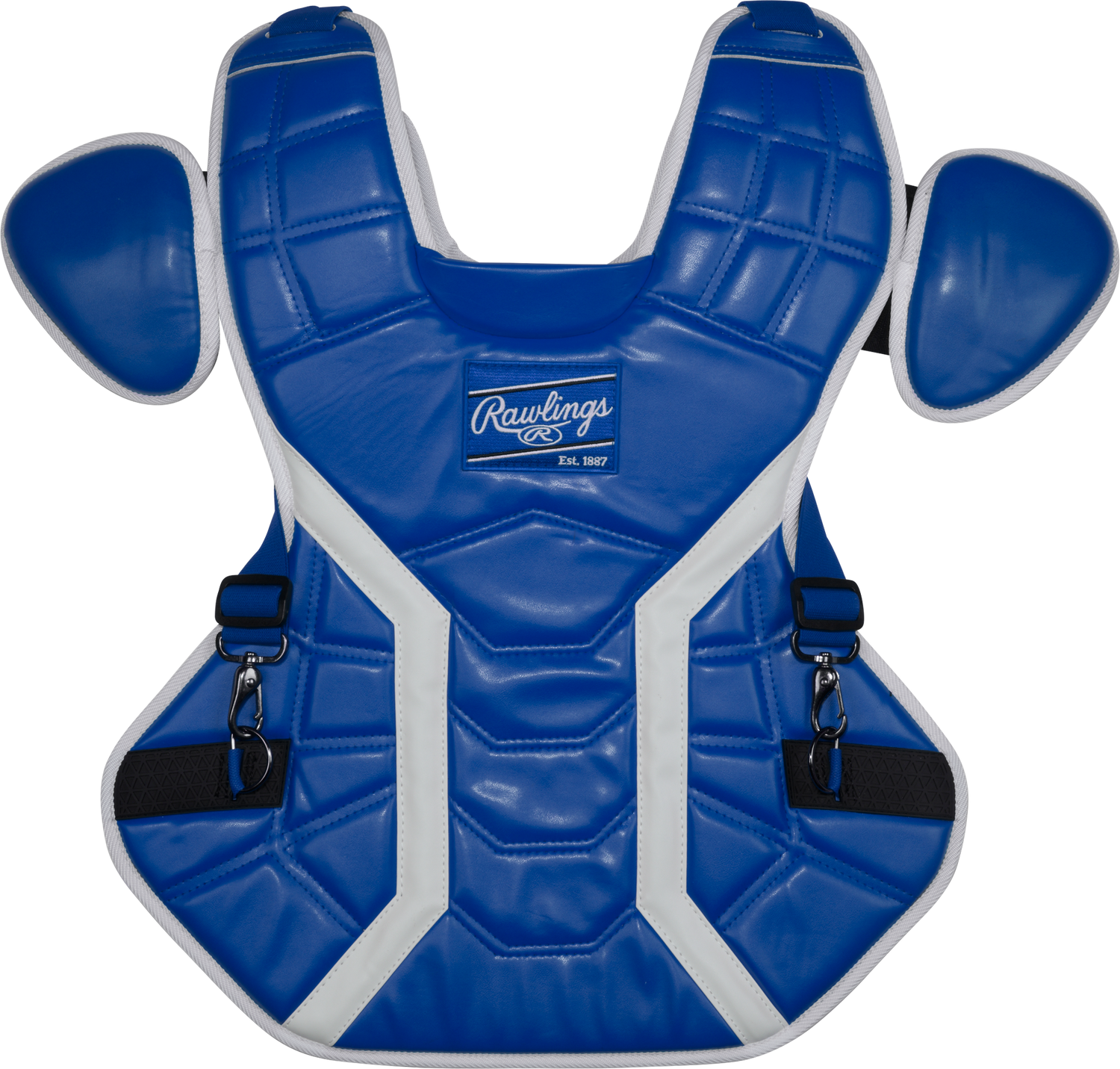 Rawlings-Mach-Pro-CPMCHPROM-Medium-Catchers-Chest-Protector-Royal-Blue-White-Front-View