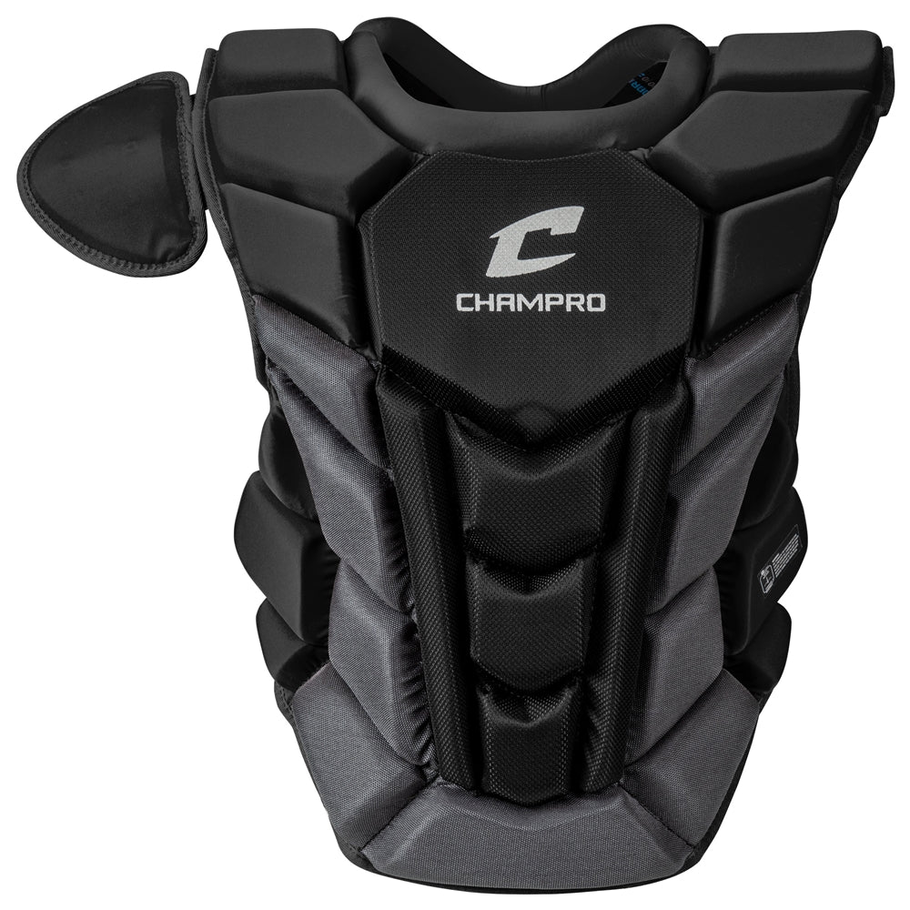 Champro-Optimus-Pro-Plus-Chest-Protector-CPN12-Intermediate-Black-Front-View