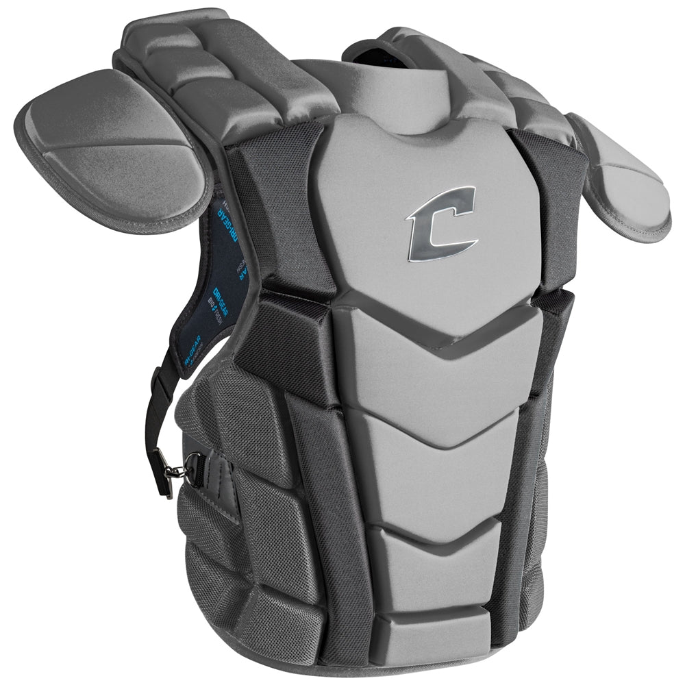 Champro-Optimus-Champion-Plus-Chest-Protector-Commotio-Cordis-CPN33-Youth-Grey-Front-View