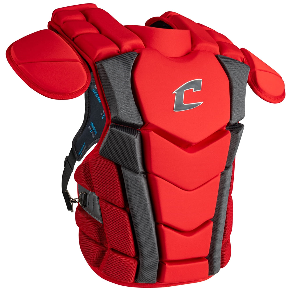 Champro-Optimus-Champion-Plus-Chest-Protector-Commotio-Cordis-CPN33-Youth-Scarlet-Front-View