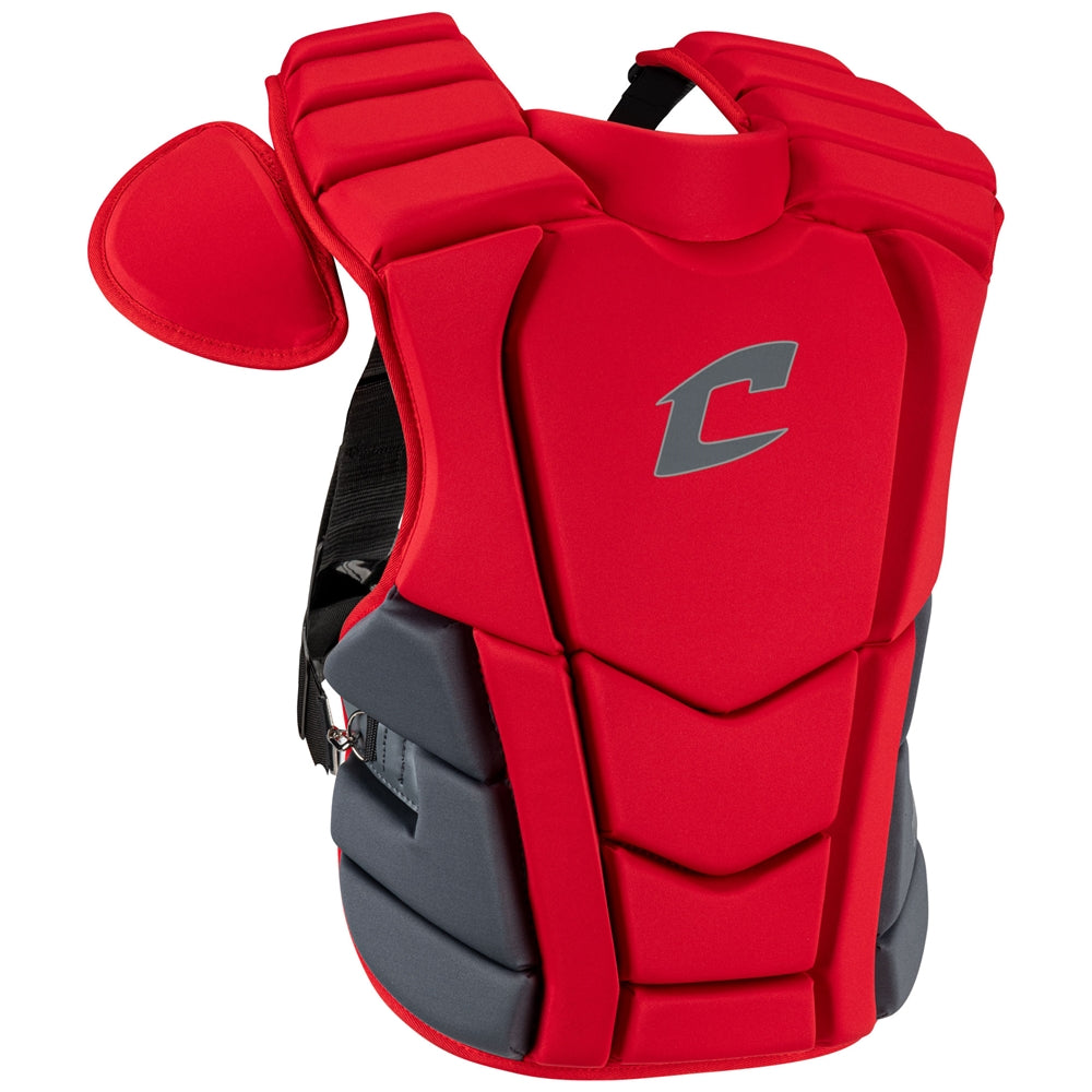 Champro-Optimus-Select-Plus-Chest-Protector-CPN41-Adult-Scarlet-Front-View