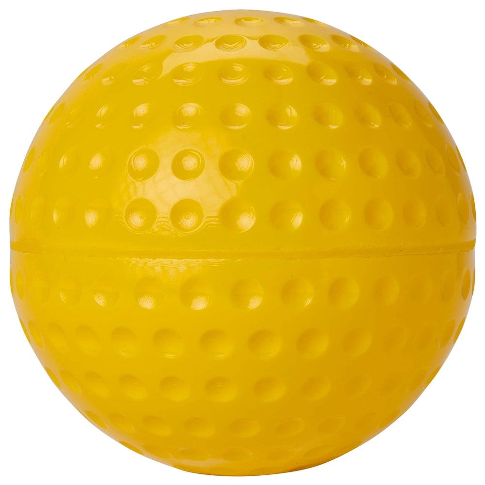 Champro-11-Inch-Dimple-Molded-Softball-CSB-57-Gold-Yellow-Pitching-Machine-Front-View