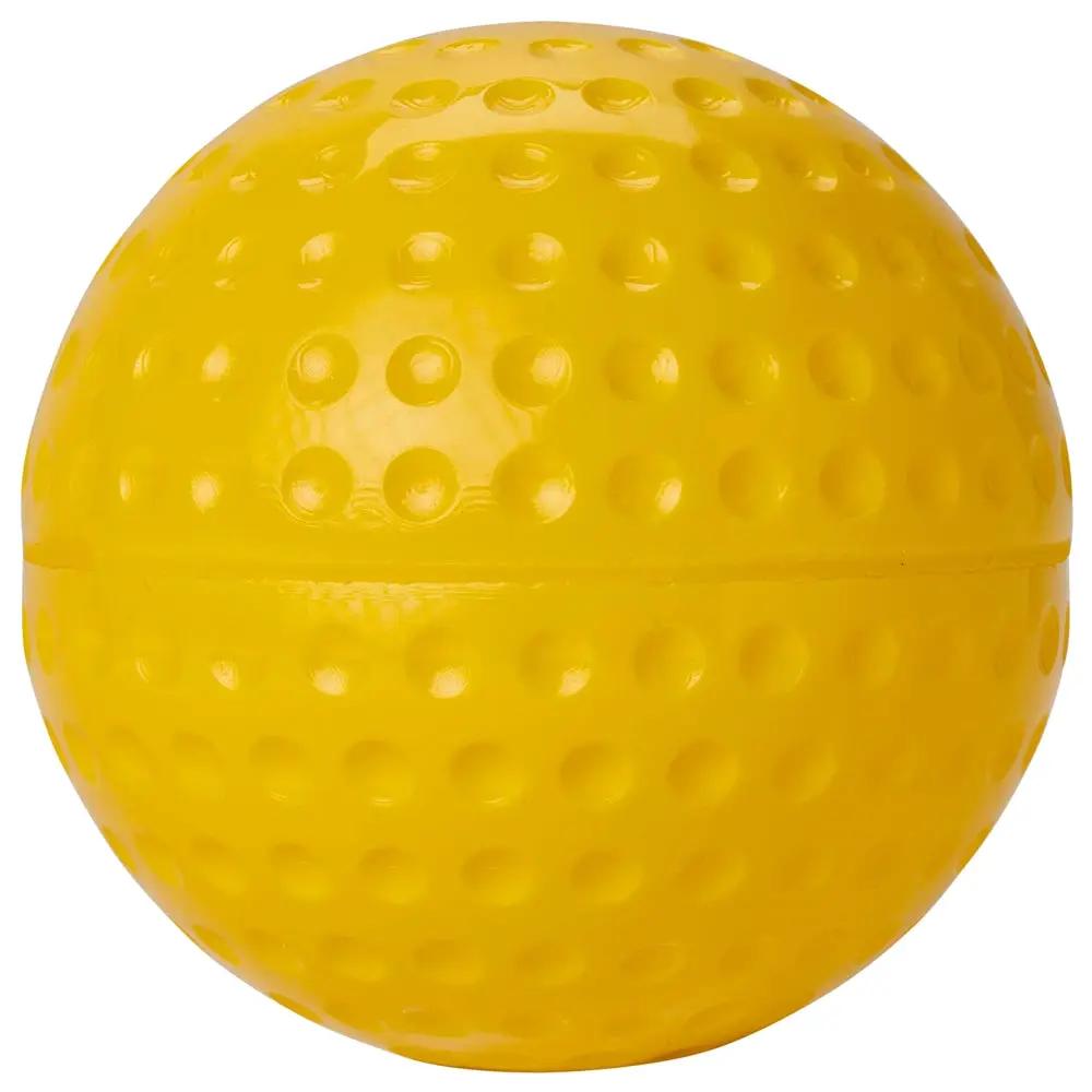 Champro-12-Inch-Dimple-Molded-Softball-CSB-59-Gold-Yellow-Pitching-Machine-Front-View