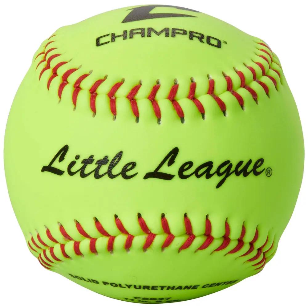 Champro-Little-League-11-Inch-Durahide-Fastpitch-Softball-CSB27-Optic-Yellow-Front-View