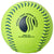 Champro-TFP-47-USSSA-12-Inch-Fastpitch-Softball-CSB42-Optic-Yellow-Leather-Blue-Stitch-Front-View