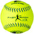 Champro-12-Inch-Durahide-USSSA-Fastpitch-Softball-CSB44-Optic-Yellow-Blue-Stitch-Front-View