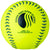 Champro-12-Inch-Durahide-USSSA-Fastpitch-Softball-CSB44-Optic-Yellow-Blue-Stitch-Front-View