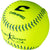 Champro-12-Inch-Durahide-USSSA-Fastpitch-Softball-CSB44-Optic-Yellow-Blue-Stitch-Front-View