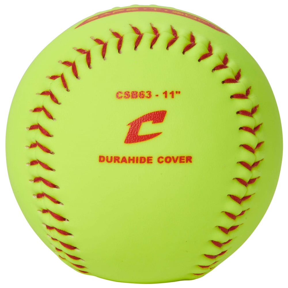 Champro-11-Inch-Safe-T-Soft-Fastpitch-Softball-CSB63-RIF-3-Optic-Yellow-Front-View