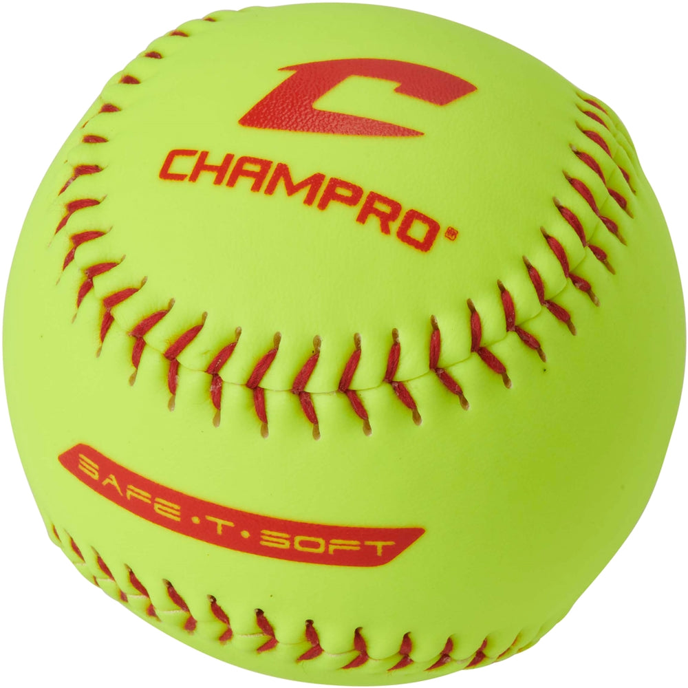 Champro-11-Inch-Safe-T-Soft-Fastpitch-Softball-CSB63-RIF-3-Optic-Yellow-Front-View