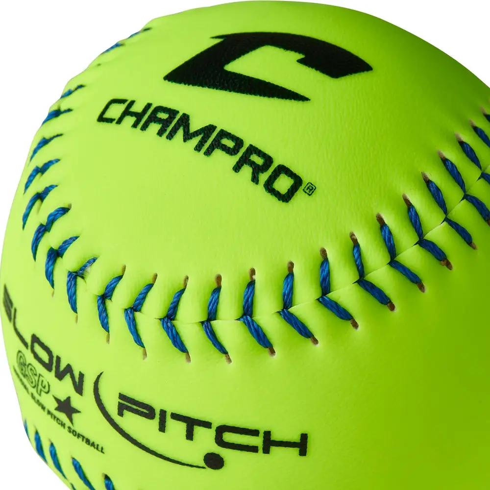 Champro-GSP-40-USSSA-11-Inch-Classic-W-Womens-Slowpitch-Softball-CSB83-Optic-Yellow-Front-View