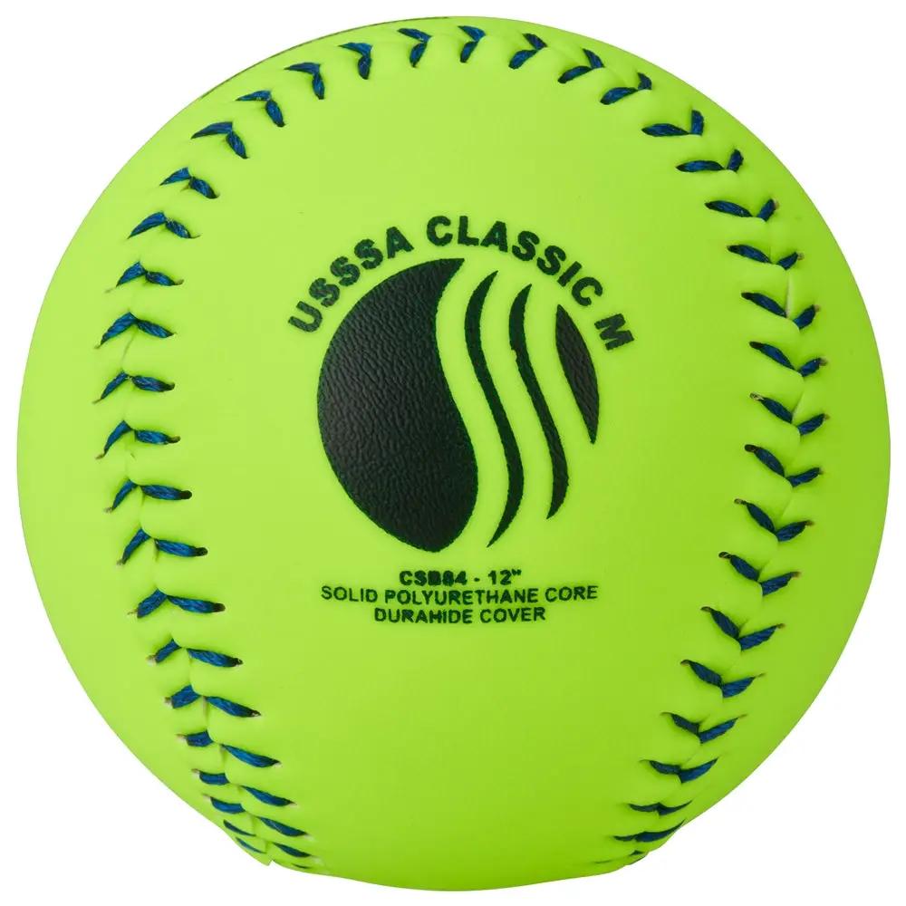 Champro-GSP-40-USSSA-12-Inch-Classic-M-Mens-Slowpitch-Softball-CSB84-Optic-Yellow-Front-View