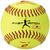 Champro-12-Inch-Fastpitch-Softball-CSB98-Optic-Yellow-Leather-Practice-Front-View